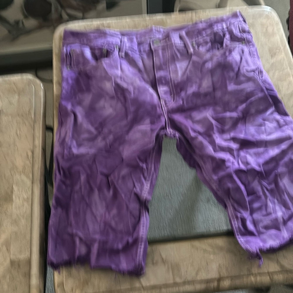 Dyed cutoffs